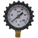 Uniweld G49D 1-1/2-Inch 100 PSI Oxygen Replacement Delivery Gauge with Protective Rubber Gauge Boots