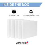 Americo 40121428 White Super Polish Floor Pad, 14"x28", 5 Pads/Case