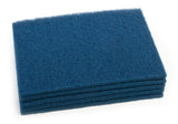 TTS Products Clarke #997021 Commercial 14" x 20" Blue Heavy Scrb Pad (5 Pack)