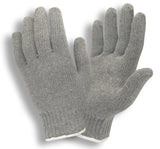 Cordova Unisex Standard Weight Gloves, Gray, Poly/Cotton Machine Knit