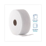Americo TrapEze Disposable Dusting Sheets, 5-inch x 125 ft, White, 250 Sheets/Roll, 2 Rolls/Carton (582505)