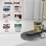 Koblenz B-1500-P High-Speed Floor Burnisher, Includes 20" Floor Cleaner Pad, 1.5 HP AC Twin Capacitor Motor, 2-Piece Chromed Handle, 4 Non-Marking Wheels, 50’ Cable, Polishing Machine