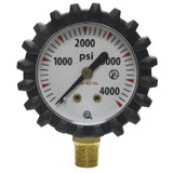 Uniweld G56D 1-1/2-Inch 4000 PSI Oxygen Replacement Contents Gauge with Protective Rubber Gauge Boots