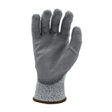 Cordova 3711G Valor Salt & Pepper 13-Gauge HPPE Shell Gloves, Gray Polyurethane Palm Coating, ANSI Cut Level A2