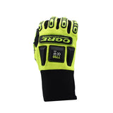 Cordova OGRE Gloves, Lime Green Spandex Back, Orange Synthetic Leather Palm, TPR Protectors, Silicone Grip, Neoprene Cuff