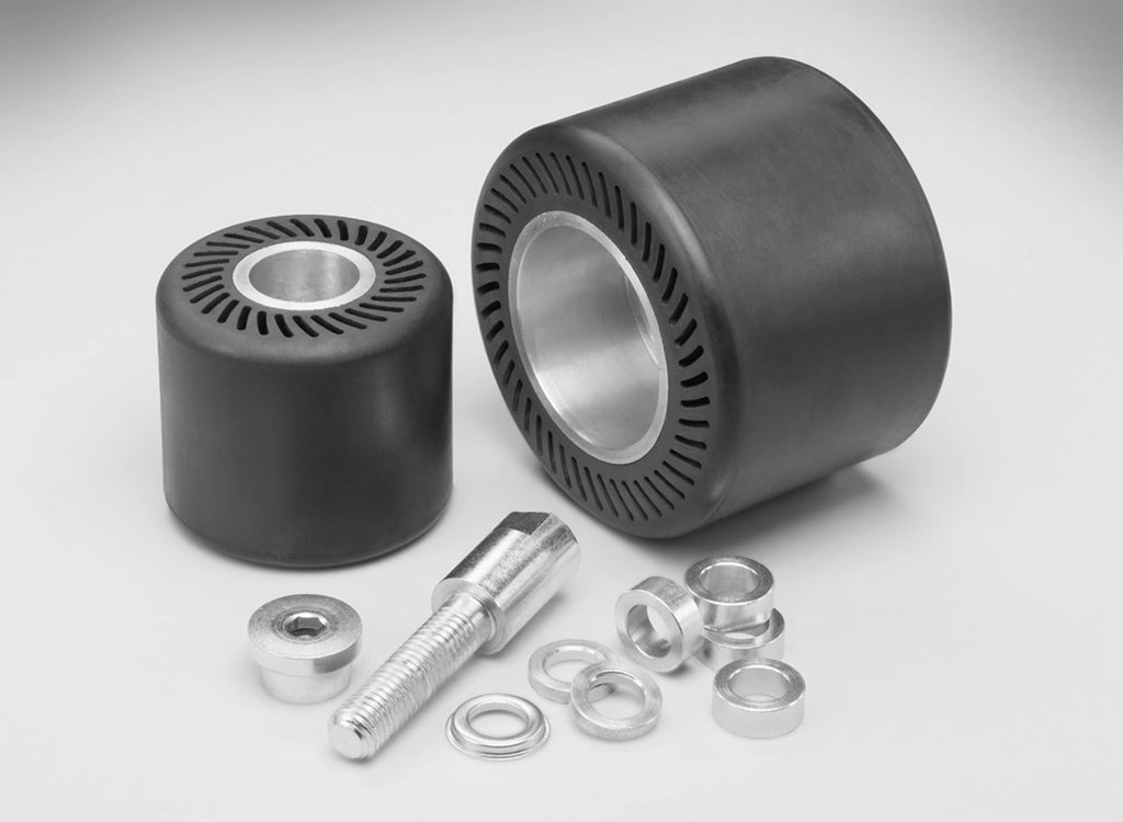 Cubitron Rubber Slotted Expander Wheel 28718, 5 in x 3-1/2 in 1 in Arb ...