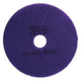 08741 Diamond Floor Pad Plus, 13-Inch Purple High-Speed Burnishing & Polishing Pad, Up to 3000 RPM, Nylon/Polyester, for Concrete, Marble, Terrazzo & Stone Floors (1 Pad)
