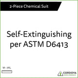 Cordova RS452G4XL Apex Fr .45 MM Green PVC/Nylon Scrim/PVC, 2-Piece Acid/Chemical Suit, Limited Flame Resistant, Storm Fly Front, Bib Style Pants With Suspenders, Attached Hood, 4X-Large, 3-Pack