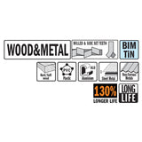 CMT OMM16-X50 50 Piece Plunge And Flush-Cut Blade for Wood And Metal Extra Long Life Quick Release Oscillator Multicutter