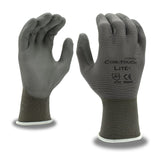 Cordova Cor-Touch Lite Premium Gloves, 15-Gauge, Nylon Shell, Polyurethane Palm Coating, 12-Pack