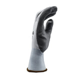 Cordova 3716 Caliber 13-Gauge HPPE Shell Gloves, Gray Polyurethane Palm Coating, ANSI Cut Level A2