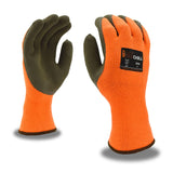 Cordova Ion Chill Gloves, 10-Gauge, Orange, Brushed, Loop-in, Acrylic Terry Shell, Sandy Latex Palm Coating, 12-Pack