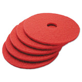 Standard 14" Diameter Buffing Floor Pad in Red