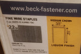 Fasco Beck Upholstery Staples 1/2 inch, 10000 Pieces -22 ga 71 Series Liquor Finish