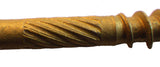 (3,500 Count) Big Timber BTX9112 9 x 1-1/2" Bronze Star Flat Head Screws