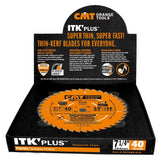 CMT P07060 ITK Plus Ultra Finish Saw Blade with 7-1/4 x 60 Teeth, 10-Degree ATB Shear and 5/8-Inch Bore