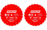 Freud D1024X Diablo 10-Inch 24-Tooth ATB Ripping Saw Blade 5/8-Inch Arbor and PermaShield Coating (2 Pack)