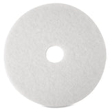 3M Niagara White Polishing Pad 4100N, 20 in, 5/Case