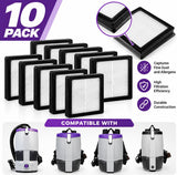 10 Pack 107315 HEPA Filter Compatible with Proteam Super Coach Pro 6, Pro 10, FS 6 & GoFree Flex Pro Backpack Vacuums