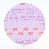 3M 3769 Hookit Purple 6" P1 Grit Dust-Free Finishing Film Disc