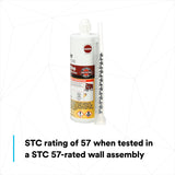 3M Fire Barrier Rated Foam FIP 1-Step, Maroon Color, 1-Step, Two-Part Urethane, Intumescent Foam, 12.85 fl oz Cartridge