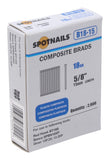 Spotnails B18-15 18GA 5/8" Leg Composite Brads 2000 Count