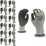 Cordova 3899L Therma-Cor Gloves, 10-Gauge, Gray, Brushed, Loop-In, Acrylic Terry Shell, Gray Latex Palm Coating, Large, 12-Pack