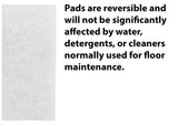 3M Doodlebug Utility Pad, 4-5/8" x 10", White, pack of 20 pads, Buffs and Cleans Glass, Ceramic Tile, Fiberglass, Floors, Swimming Pools