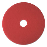Standard 14" Diameter Buffing Floor Pad in Red