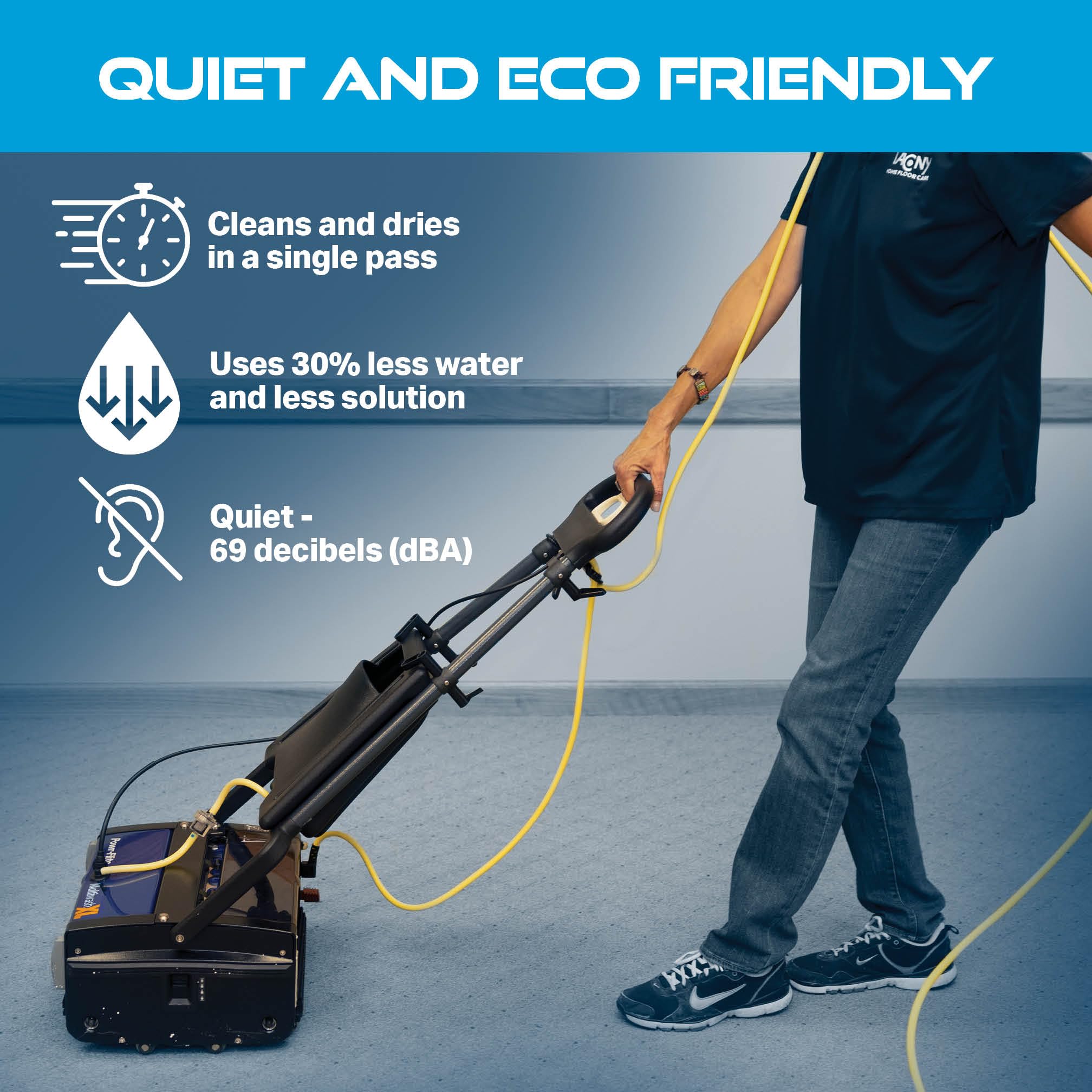 Powr-Flite Floor Burnisher 20" 2000 RPM