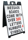 Plasticade Signicade Curb Sign/A-Frame 24x36" Color:Black