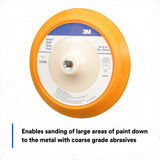 3M Stikit Disc Pad, 05568, 8 in, Coarse Grade Abrasive, Abrasive Disc Pad for Paint Stripping, Primer Sanding, Polishing or Grinding