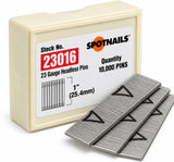 23 Gauge Pin Nails, 1-Inch Micro Headless Piner Nails - Galvanized 23GA Pins Nails for Nail Gun, Ideal for Fine Woodworking and Trim Work (10,000 Counts)