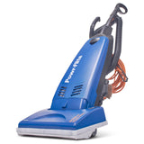 Powr-Flite Borelli Dual Pro Commercial Vacuum Cleaner, PV160-W14-U Model - Bagged Upright Vacuum Cleaner with HEPA Filtration - Heavy Duty Dual-Motor High Suction Power, 12-Foot Reach, 60 Ft Cord