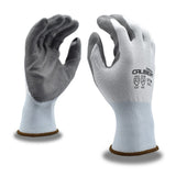 Cordova 3716 Caliber 13-Gauge HPPE Shell Gloves, Gray Polyurethane Palm Coating, ANSI Cut Level A2