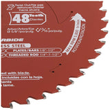 Freud Diablo DO748F Diablo Steel Demon 7 1/4 Inch 48-Tooth Titanium Carbide TCG Ferrous Metal Cutting Circular Saw Blade w/ Perma Shield Non-Stick Coating and Laser Cut Stabilizing Vents