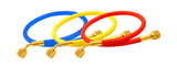 Uniweld QS4L5H 2-Valve Brass Manifold with 5' Hoses