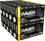 SAS Safety 66519 Raven Powder-Free Nitrile Disposable Glove, X-Large, 6 mil Thick (Pack of 100) (Deluxe Edition)