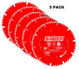 Freud D1080X Diablo 10-Inch 80-tooth ATB Finish Saw Blade with 5/8-Inch Arbor Coating 5 PACK