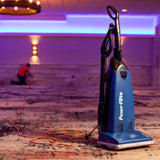 Powr-Flite Borelli Dual Pro Commercial Vacuum Cleaner, PV160-W14-U Model - Bagged Upright Vacuum Cleaner with HEPA Filtration - Heavy Duty Dual-Motor High Suction Power, 12-Foot Reach, 60 Ft Cord