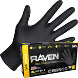 Raven 66517 Medium Powder Free Nitrile Disposable Gloves | 7 Mil | Latex Free, Chemical + Puncture Resistant, Single Use |