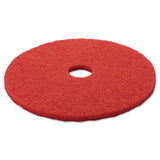 3M 08395 Low-Speed Buffer Floor Pads 5100, 20-Inch Diameter, Red, 5/Carton