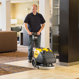 Tornado BD 14/4 Bat 24Volt Brush Drive Micro Scrubber with Built in Charger