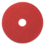 Americo Buffing Pads, 13" Diameter, Red, 5/Carton