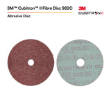 Cubitron II Fibre Disc 982C, Precision-Shaped Grain Abrasive Discs, for Heavy Grinding, Deburring, Beveling, Finishing, and Weld Removal