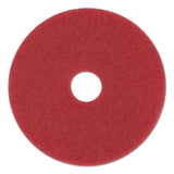 3M 08395 Low-Speed Buffer Floor Pads 5100, 20-Inch Diameter, Red, 5/Carton