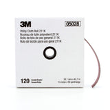 3M Utility Cloth Roll 211K, Aluminum Oxide, 1-1/2" Width x 50yd Length (Pack of 1)