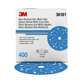 3M Blue Abrasive Disc or Sheet Roll, Choice or Multi-Hole or No-Hole, Primer Sanding, Paint Preparation, Body Repair