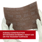 3M Scotch-Brite Heavy Duty Hand Pad 7440B, 6 in x 9 in, Pack of 40, Hand Sanding Pad - Metal Deburring and Finishing Pad - Coating and Corrosion Removal