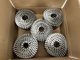 15 Degree Wire Coil Nail Electro-Galvanized 2-1/4" X .099 Screw Shank 1,500/Box